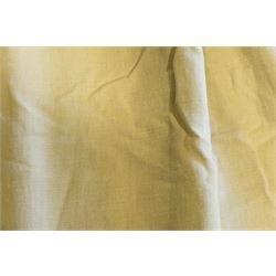 Pair of (190cm) quality full height Linara Wicker curtains with Moon Kilnsey heading, interlined overall height 228cm, overall width 190cm (each curtain) 