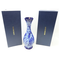  Moorcroft 'Glendair' pattern vase by Kerry Goodwin, signed to base, dated 2012, numbered 127, H37cm, with original box  