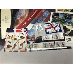 Queen Elizabeth II mint decimal stamps, mostly in presentation packs, face value of usable postage approximately 260 GBP