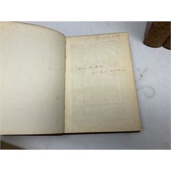 19th century and later leather bound books, to include Froissart, Sir John; Chronicles of England, France, Spain, Portugal, Scotland... two volumes London, 1812, Lyttleton, George: The History of England... two volumes London 1806, Clarke Adams; The Holy Bible, in six volumes, London 1836 and five other books 