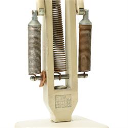 Cream anglepoise lamp by Herbert Terry on square base 