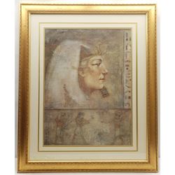 After John David Parrish (USA 1956-): 'Ramses' and 'Cleopatra', pair colour prints 59cm x 44cm