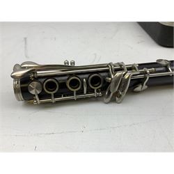 Selmer 'Student Console' clarinet, in case