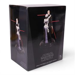 Gentle Giant limited edition Asajj Ventress and Count Dooku statue, boxed with certificate of authenticity