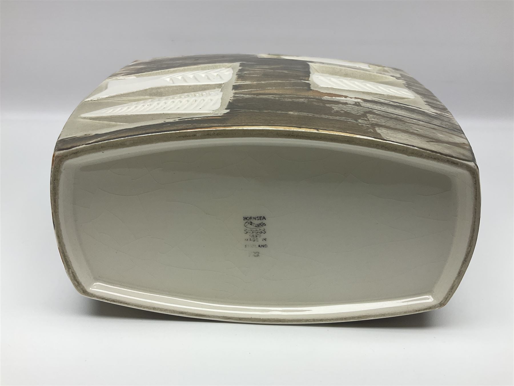 Hornsea Pottery vase, Pisces, circa 1961, designed by Ronald Mitchell, with stamped mark beneath, H21cm