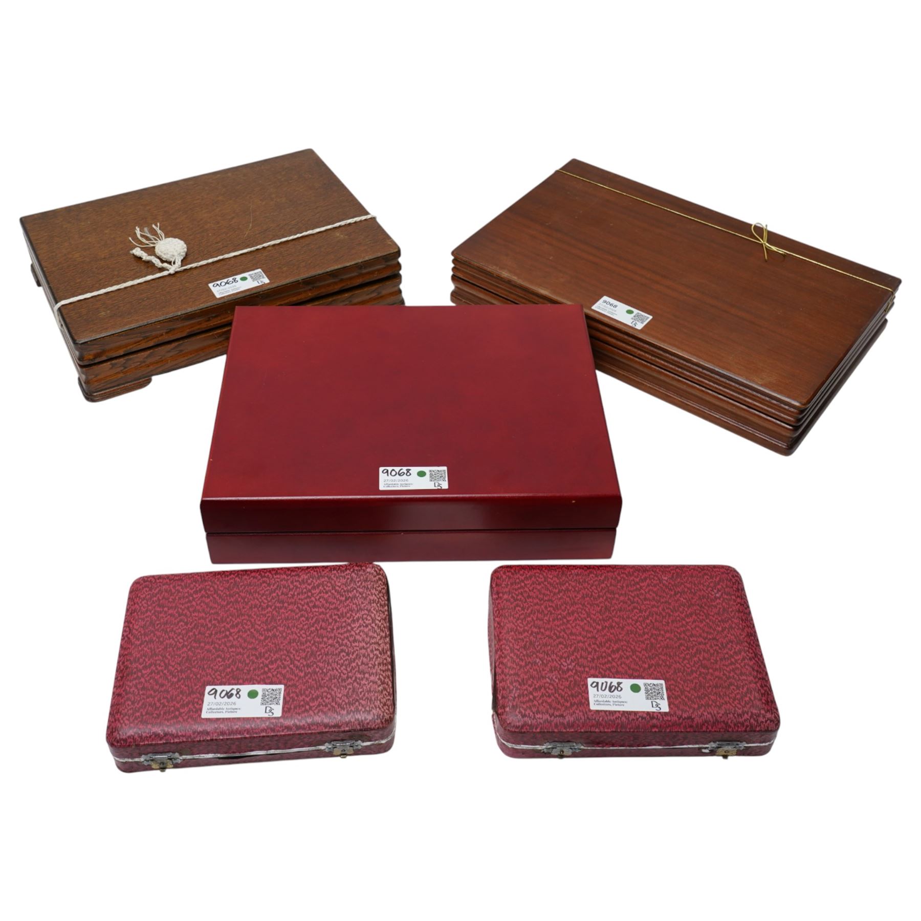 Three canteens of cutlery, some partly complete, comprising Housley and two from Viners of Sheffield, and two cases of Viners fish knives and forks