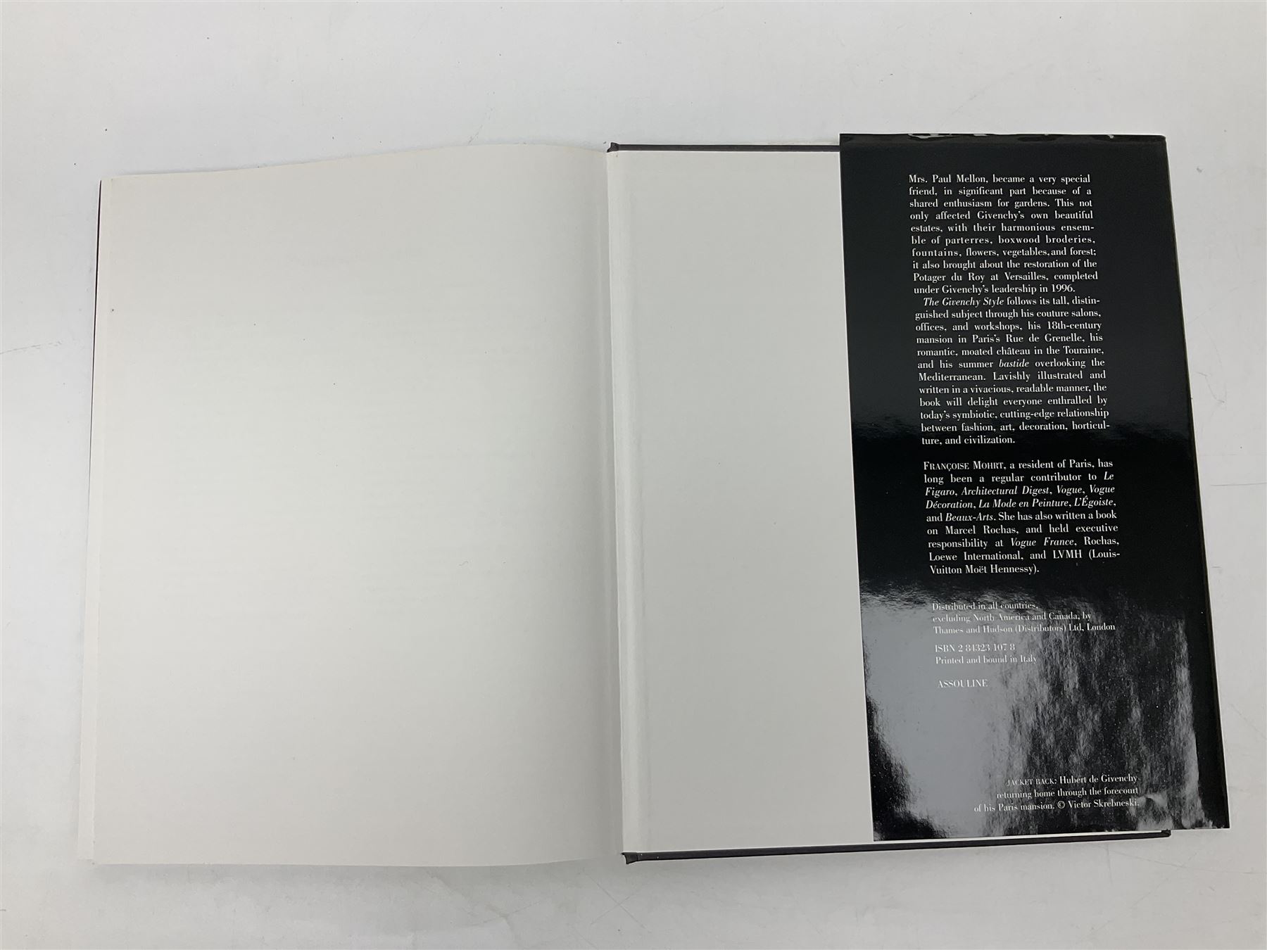 The Givenchy Style; text by Francoise Mohrt, forward by Hubert De Givency, published Assouline, Paris, 1998 