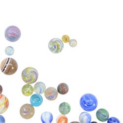 Collection of Victorian and later marbles of various designs 