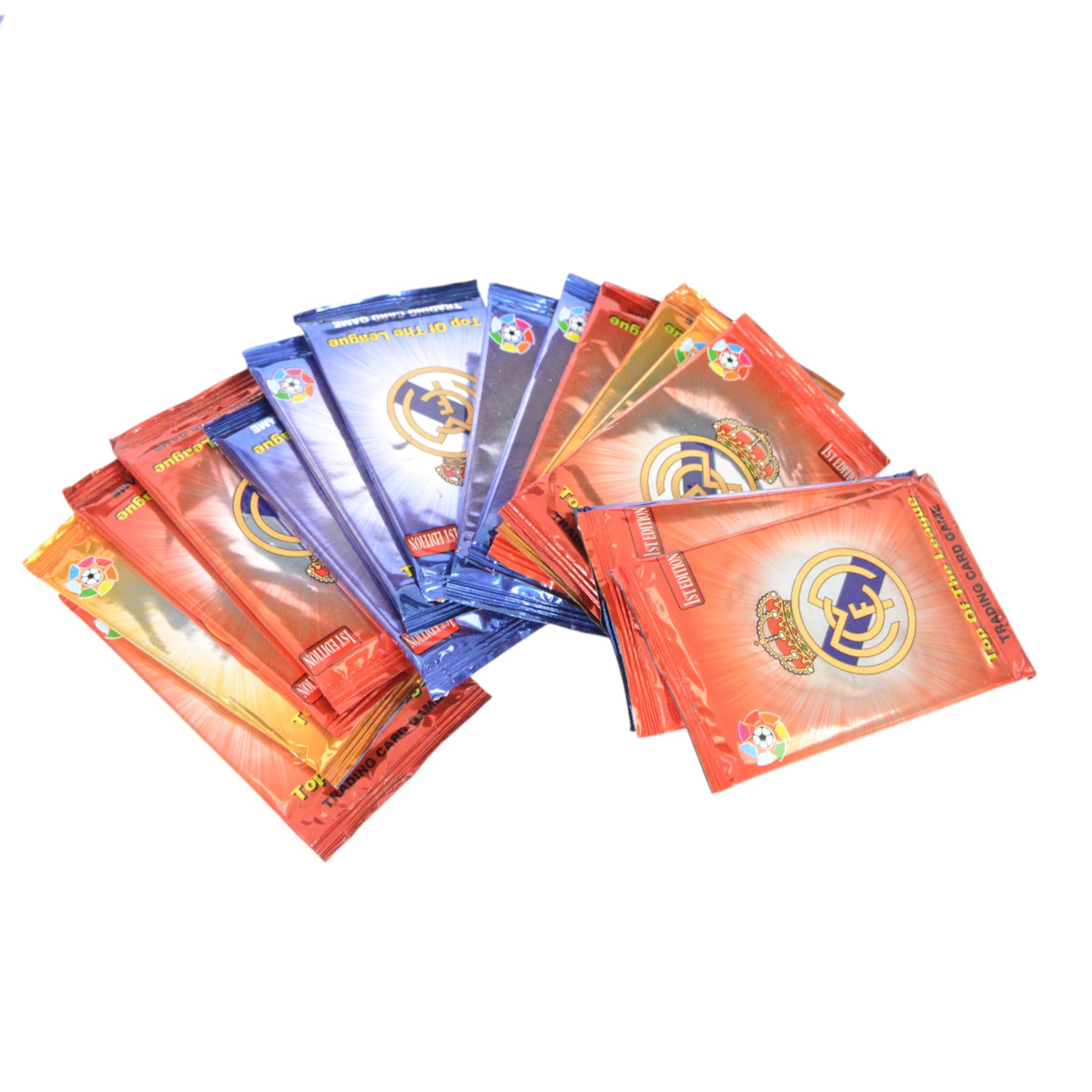 Thirty-six unopened packs of first edition Liga BBVA Cima De La Liga Top of the League Spanish football trading cards