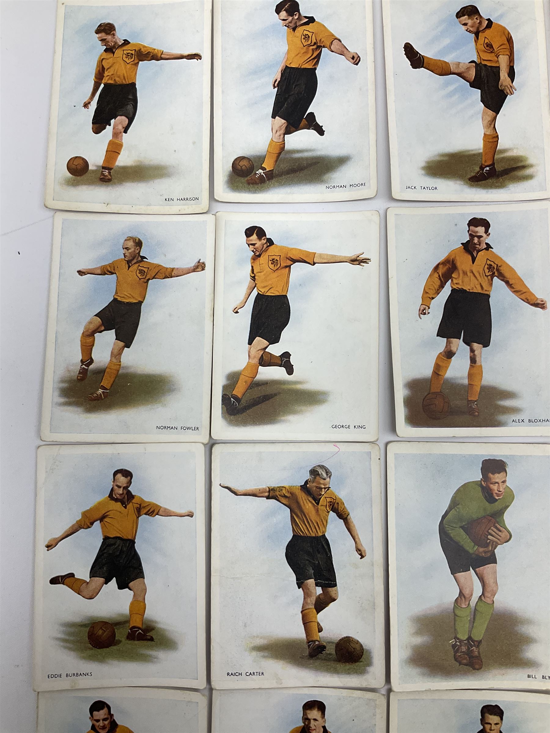 Football - Hull City - set of twenty trade cards 1950s including Raich Carter, Bill Bly etc