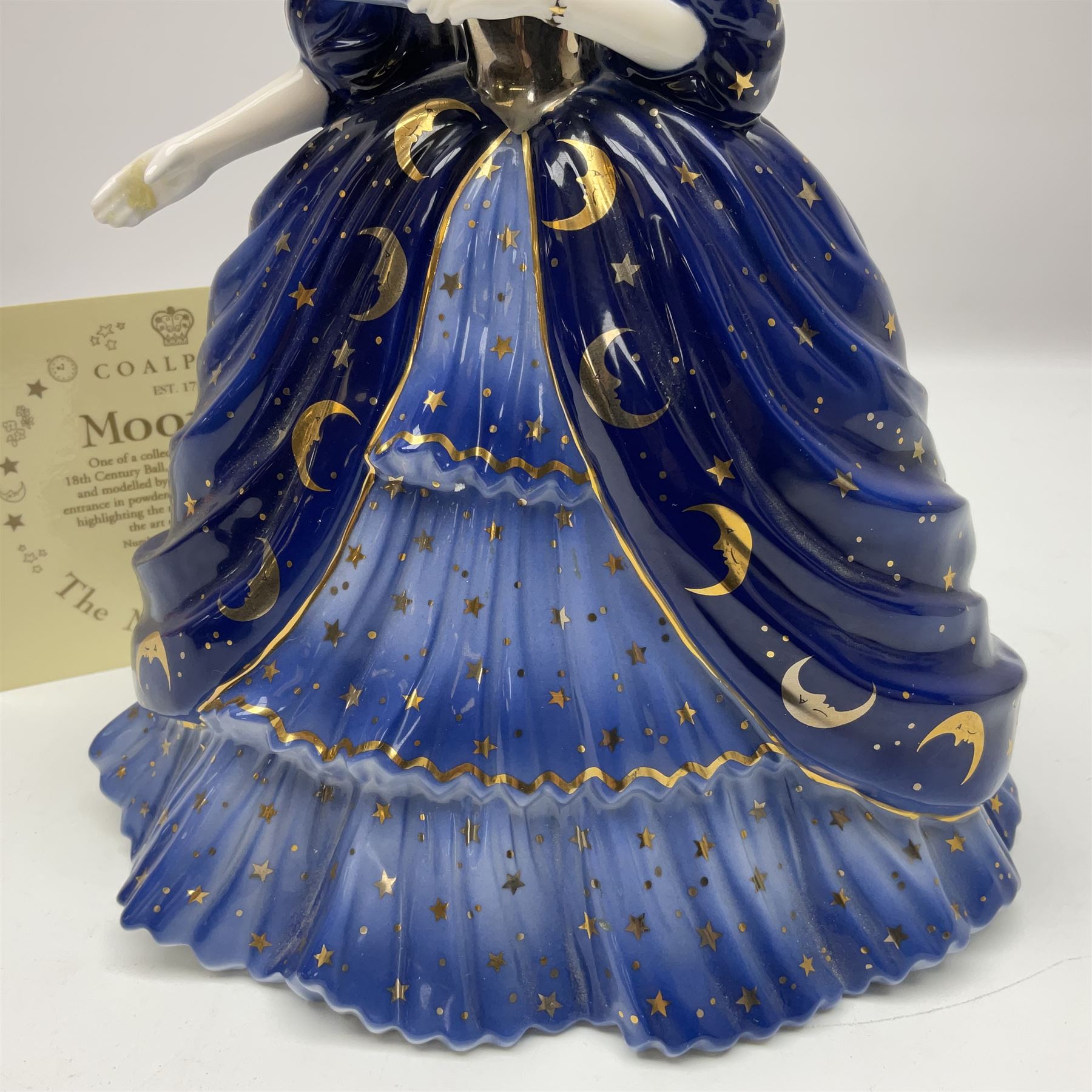 Coalport limited edition Millennium Ball figure, Moon, no 727/2500, boxed with certificate