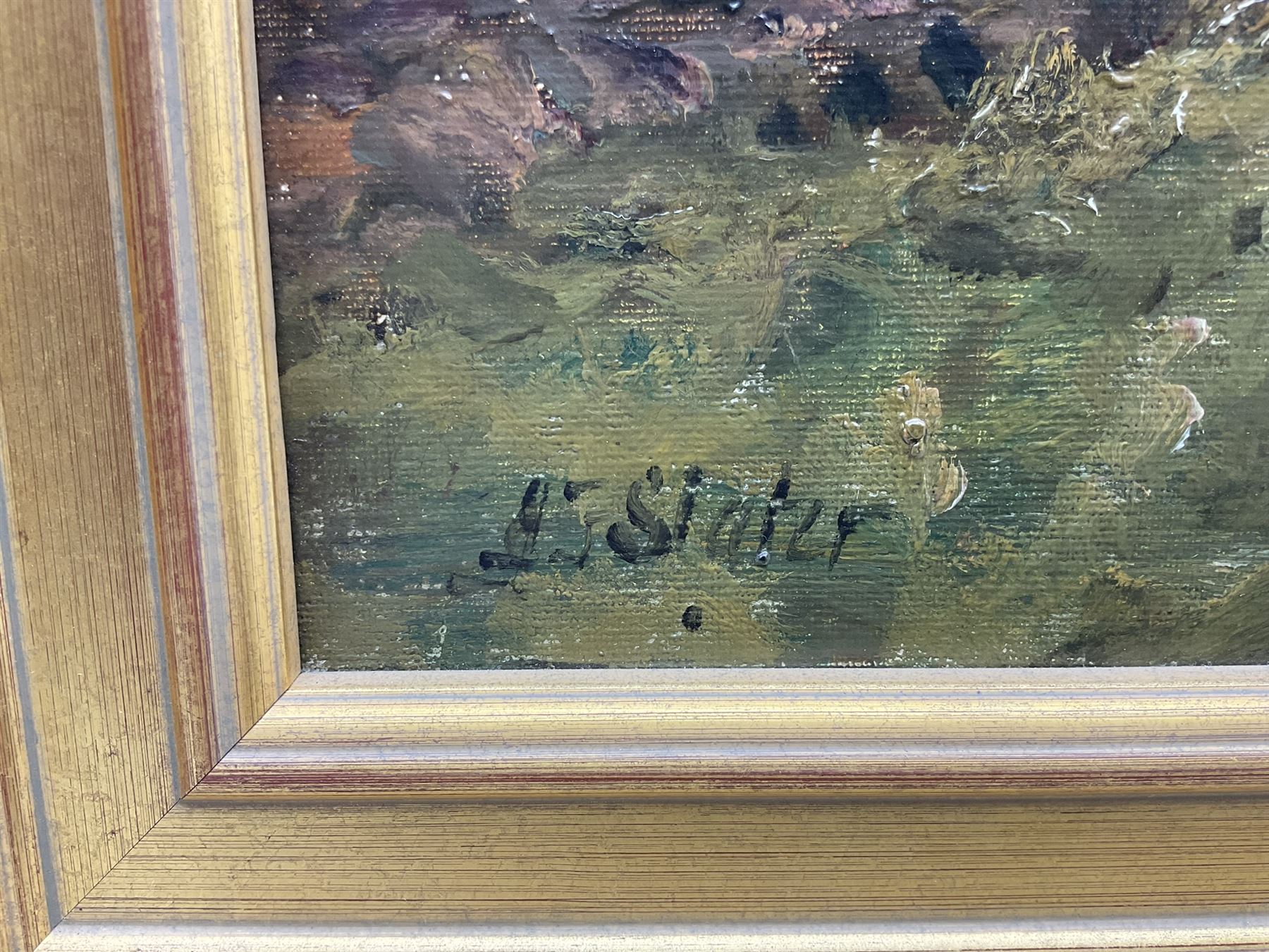 John Falconar Slater (British 1857-1937): Ploughing, oil on canvas signed 35cm x 45cm