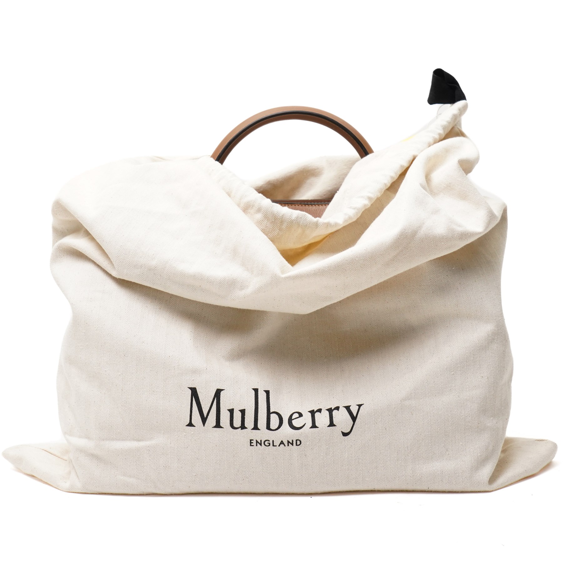 Mulberry - Islington handbag in Teak Silky Calf leather with black piping, the structured body with single rolled top handle, gold-tone Postman’s Lock fastening and front strap detail, with detachable and adjustable shoulder strap, opening to a spacious two-division interior with Mulberry monogram fabric lining, with original Mulberry product tag, care booklet and dust bag