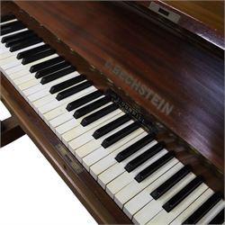 Edwardian C. Bechstein mahogany cased upright piano, with ivory keys and two pedals, manufactured expressly for J Dunnill Wakefield, serial no. , H123cm, W150cm