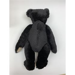 Steiff limited edition 'Mohair Teddy Bear 1907 replica' in black, No.2379/3000, H16