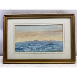 Tristram James Ellis (British 1844-1922): 'Coast of Dalmatia', watercolour signed titled and dated 1908,  19cm x 34cm 
