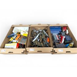 Collection of model cars and aeroplanes, including Corgi, Oxford Diecast, etc, Jetex Power...