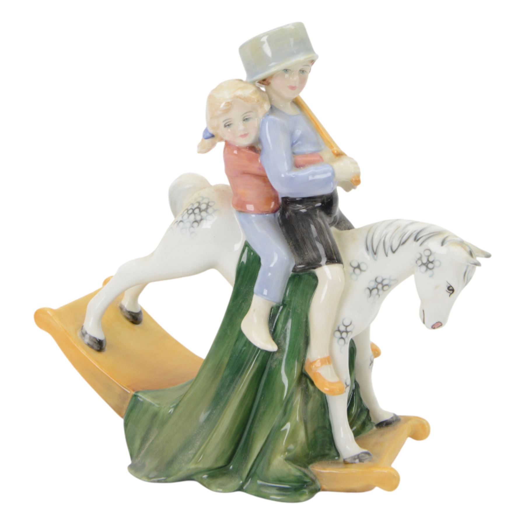Royal Doulton Figure Hold Tight HN3298, together with May HN2746 and Fiona HN3252