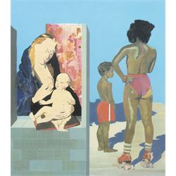 Sir Peter Blake (British 1932-): 'Madonna on a Venice Beach II', limited edition screenpri...