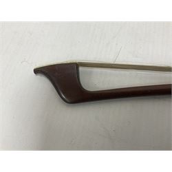 Cello bow possibly made from pernambuco or Brazilwood 