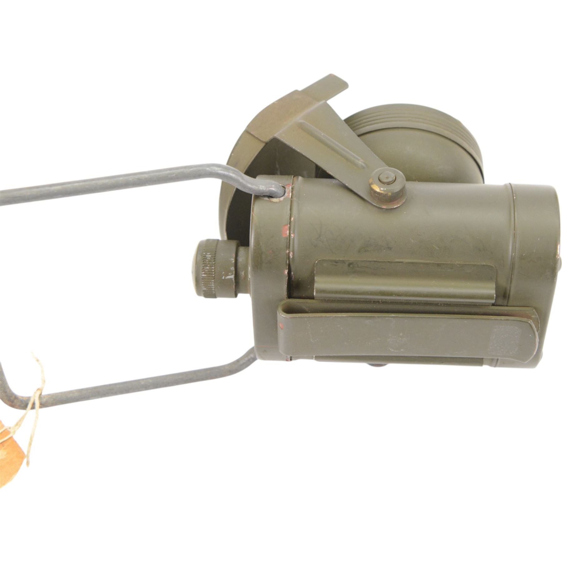 Military jack knife, by Wade and Butler, marked with broad arrow, together with military duel purpose torch and water bottle in webbing carrier