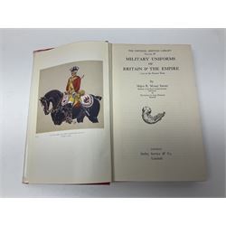 Seven military reference books - Histoire Mondiale Des Parachutistes; Yves Debay: French Foreign Legion  Paratroopers; Bragg & Turner: Parachute Wings; Barney White-Turner: Horse Guards; and three works on uniforms/standards (7)