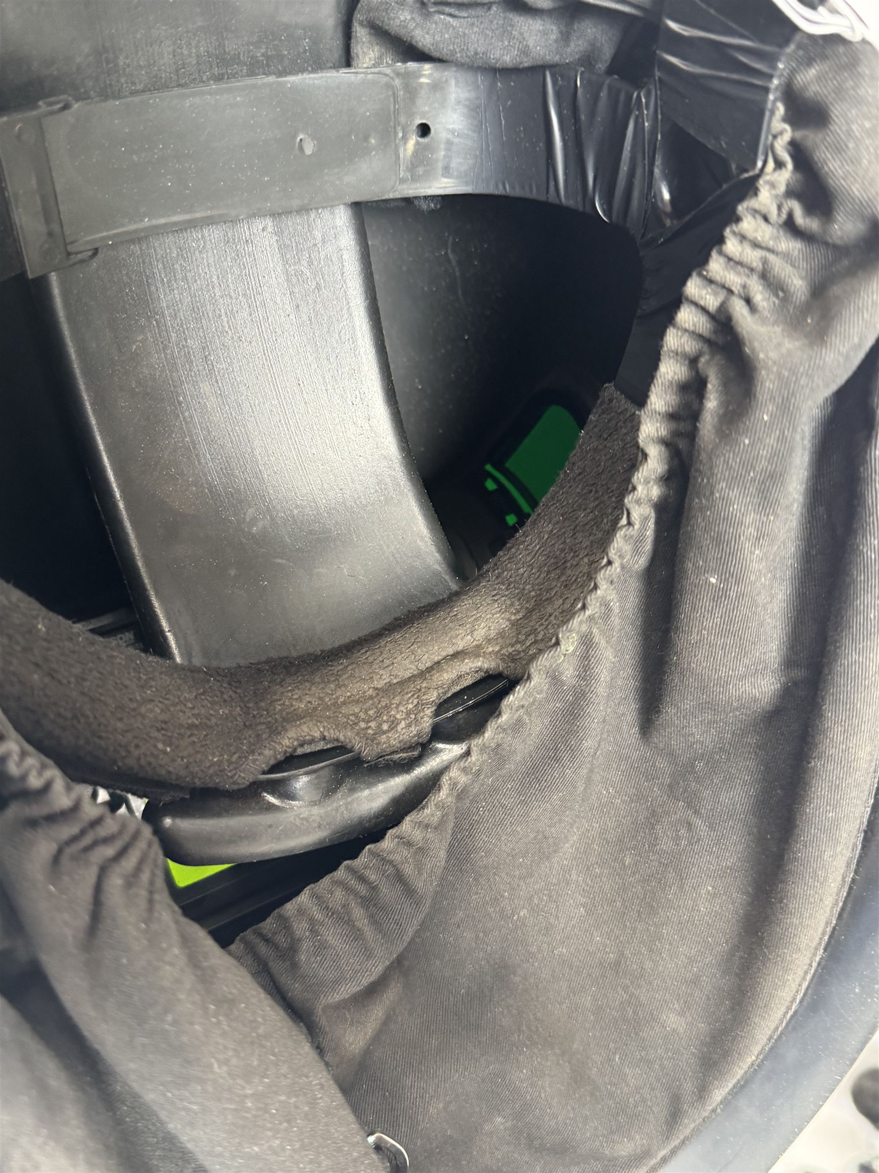 Evolution 110V circular saw and a Kimberley Clark welding mask