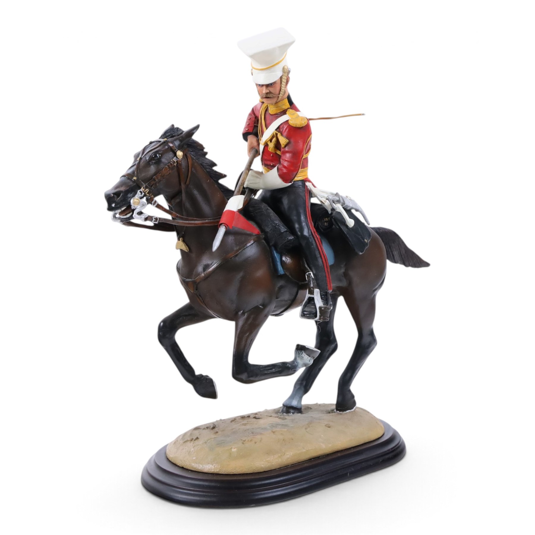 Ballantynes of Walkerburn 16th Lancer Aiwal 1884, together a model of Crusader 