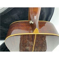 Vintage Daion twelve-string acoustic guitar L107.5cm; in hard carrying case