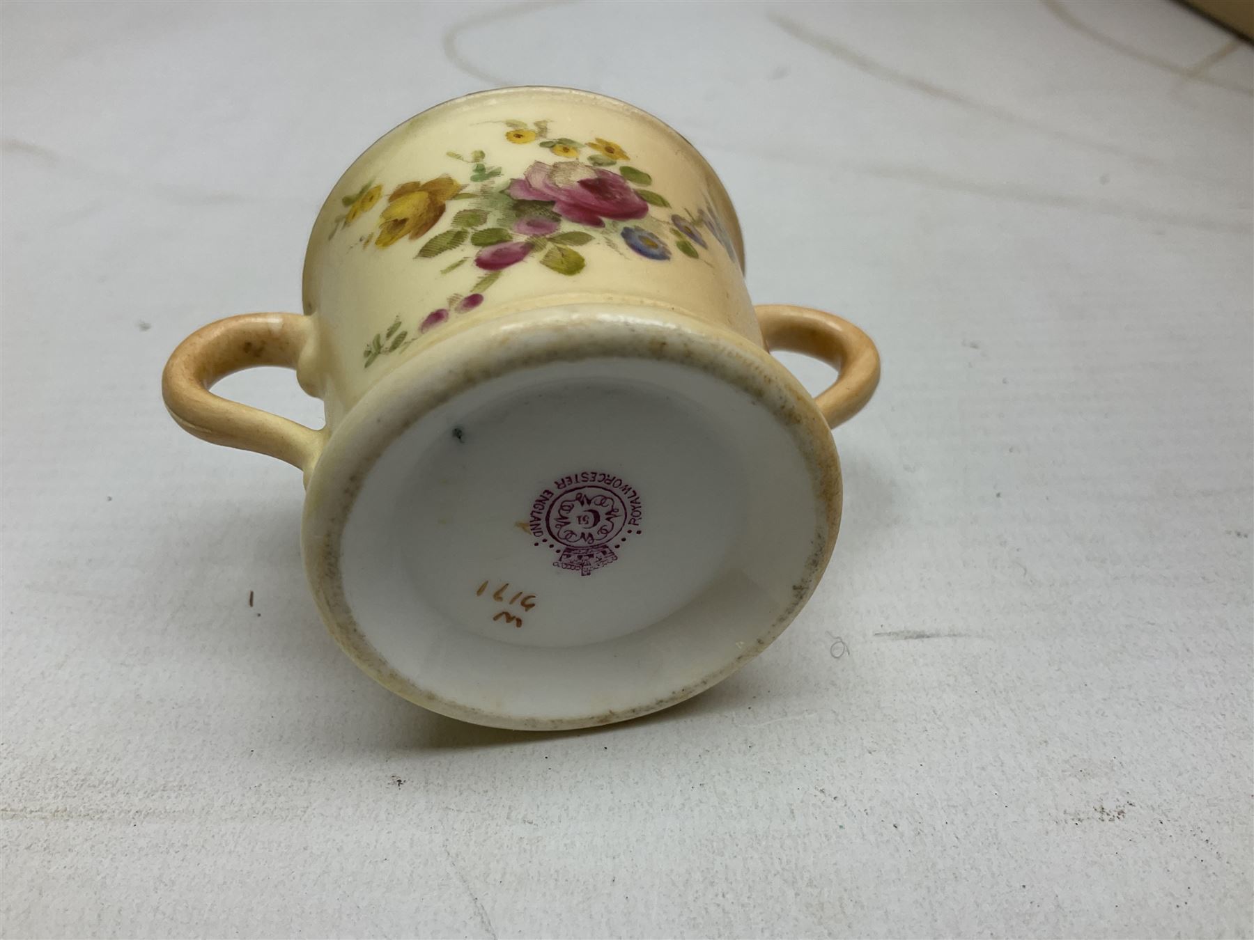 Royal Worcester miniature loving cup, Royal Doulton Wendy figure HN 2109, Lladro dish, two Giuseppe Armani figures, Staffordshire style figural vase, Crown Devon Fieldings blush ivory ewers and twin handled vases, Villeroy & Boch, Royal Doulton, Carlton Ware, Masons ironstone, other ceramics, teawares etc in four boxes