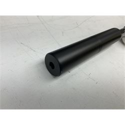 Air Arms Model S410F Classic .177 multi-shot compressed air rifle with bolt action, underside pressure gauge, chequered pistol grip, moderator and Hawke Sport HD 3-9x50 scope L112cm; in Anglo Arms camouflage sleeve with spares, tool kit, magazine and instruction manual