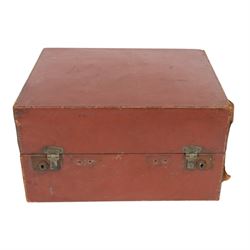 Aldis projector and a collection of local interest slides, formerly belonging to Captain Denis Cooper the Entertainments Manager Whitby for 21 years, contained within a leather carry case 