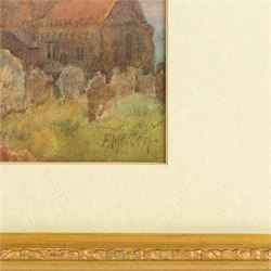 Frederick Mercer (British 1850-1939): Saint Mary's Church - Whitby', watercolour signed 16.5cm x 23cm