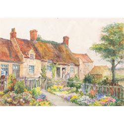 George Farquhar Pennington (British 1872-1961): Scarborough Castle 'The Village Smithy Lythe' 'Cottages Lythe' and 'The Vicarage Lythe' and others, six watercolours variously signed and titled, max 28cm x 39cm (6) (unframed)