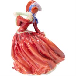 Two Royal Doulton figure Mirabel M68 and Autumn Breezes