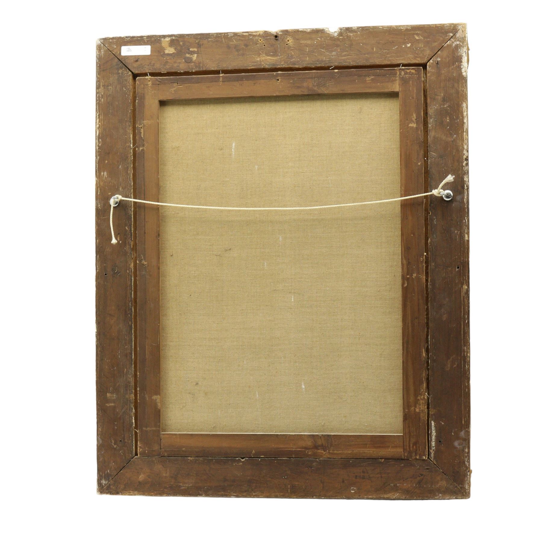 Manner of Ammi Phillips (American 1788-1865): Portrait of Lady in a Blue Dress, oil on canvas bearing inscription 'Galasso Pinxit 1855', 66cm x 50cm
Notes: Phillips was a self-taught artist who was constantly developing his skills as he moved around America, formulating his style to what was popular in an area. For this reason, he did not often sign his work and thus many of his portraits have been misattributed to other artists, particularly due to subtle changes in his technique and his own personal development in portraiture. Various features are instantly recognisable as in the style of Phillips - for instance the framing of the face using stark white collars, often in lace for women. The upright position of the sitter, the muted and dark tones used, and the setting of their dark eyes among round features can all be considered as signature characteristics of a Phillips portrait.