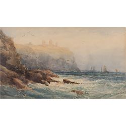 Frederick William Booty (British 1840-1924): 'Off Whitby', watercolour signed, titled on t...