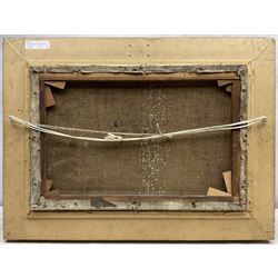 Kershaw Schofield (British 1872-1941): Windmill by the River, oil on canvas signed 29cm x 44cm