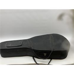 Alhambra Muro De Alcoy Spanish acoustic guitar No.47045807 with mahogany back and sides and spruce top L101cm, in carrying case with Seiko metronome and Chromatic Tuner