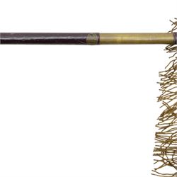 French Reserve of Non-commissioned officers association banner, in blue red and white silk with inscription 'Union Regional Des Sous-Officers De Reserve 17e Region' with bullion fringe borders, wood and brass pole with spearhead finial, L210cm
