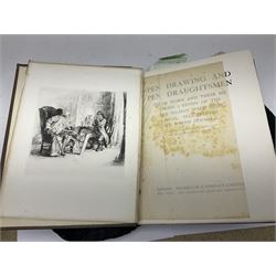 Collection of art reference books, including Works of Eminent Masters, Frank Brangwyn and His Works, Etching and Etchings etc 