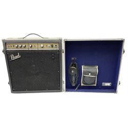 Pearl Musical Instruments Limited SS-101 amplifier No.7091 with integral flight case 48cm square
