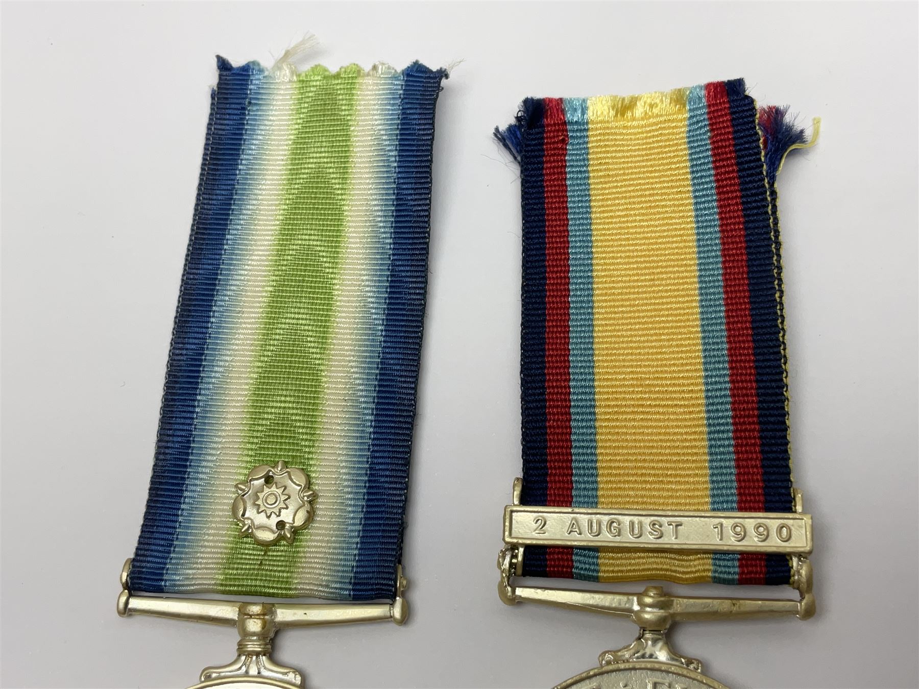 Twelve copy medals including for Operational Service, Gulf Medal, South Atlantic Medal, Iraq Medal, General Service Medal, Air Crew Europe Star, RMS Carpathia etc; all with ribbons (12)