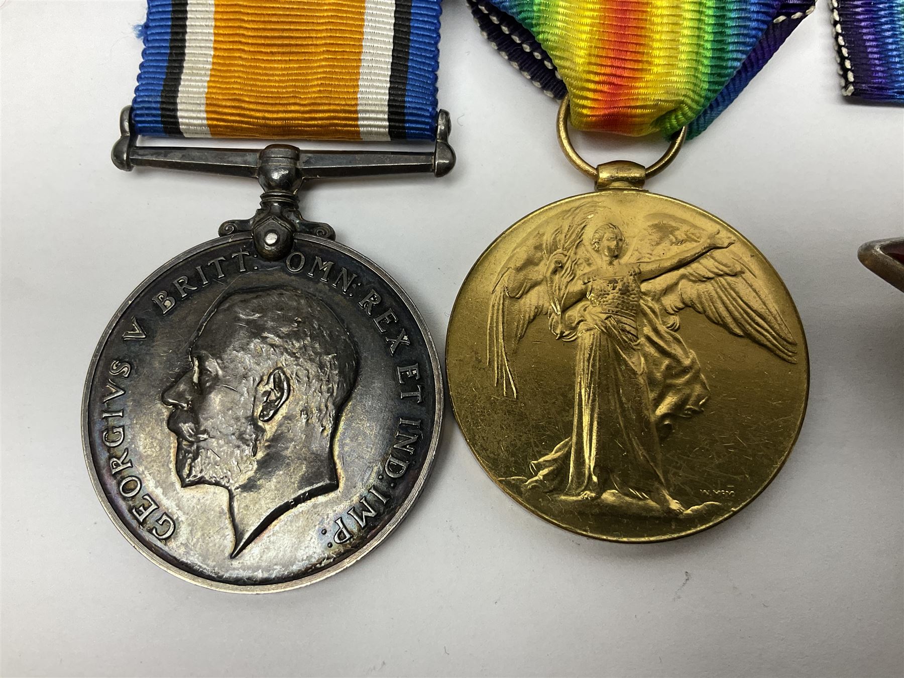 WW2 Soviet Union Order of the Red Star, engraved number verso 3504186; and WW1 pair of medals comprising British War Medal and Victory Medal awarded to S4-125346 Cpl. A. Brunt A.S.C. with ribbons and ribbon bar