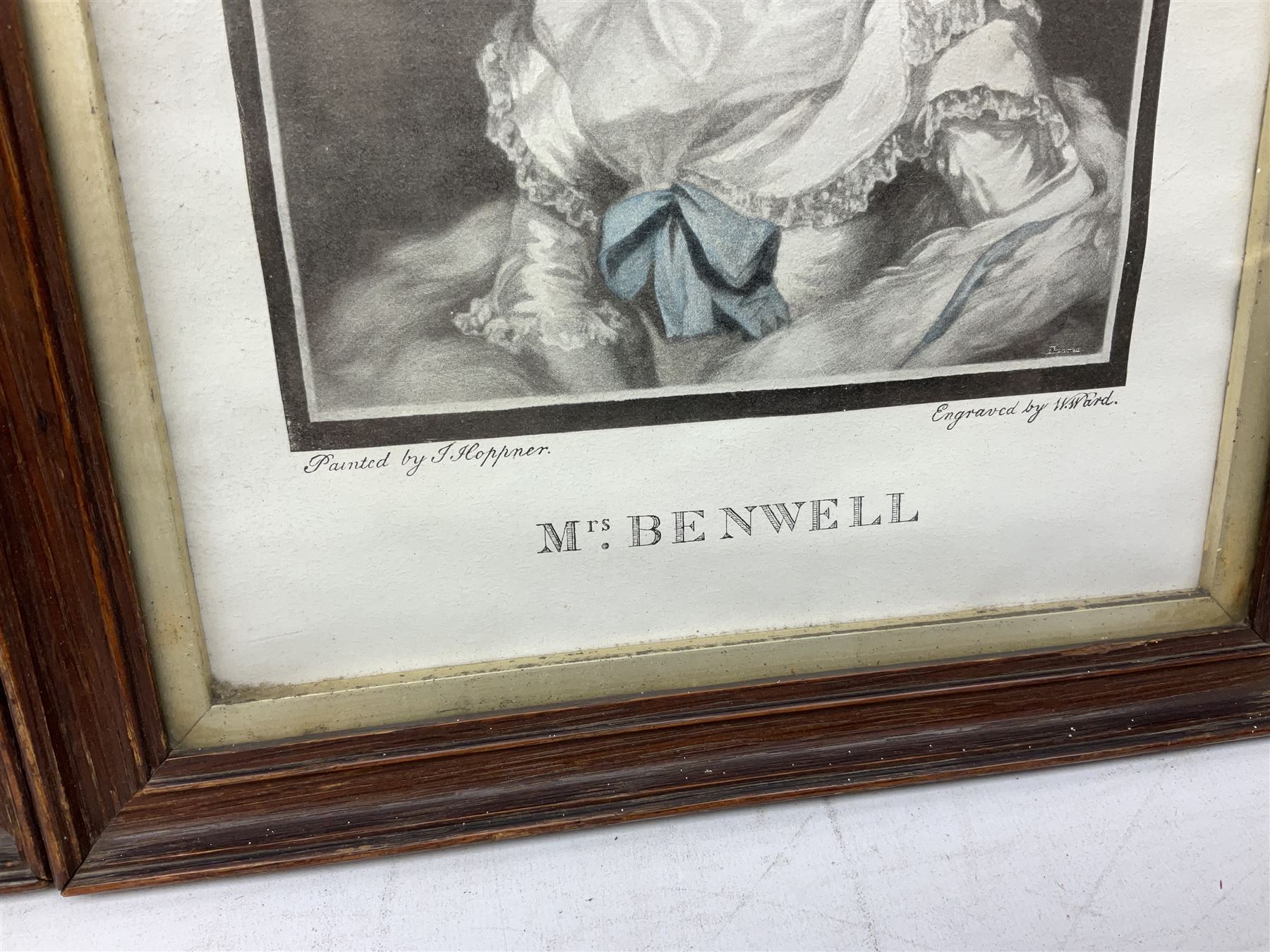 Victorian silhouette; after Josepha Reynolds 'A Bacchante', 19th century print; after John Hoppner pair 19th century colour prints, Frank Paton 'Not at Home', etching signed in pencil, together with etching, engraving and frame (9)