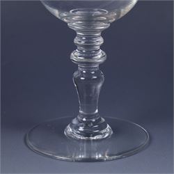 Set of eight Baccarat wine glasses, H18cm