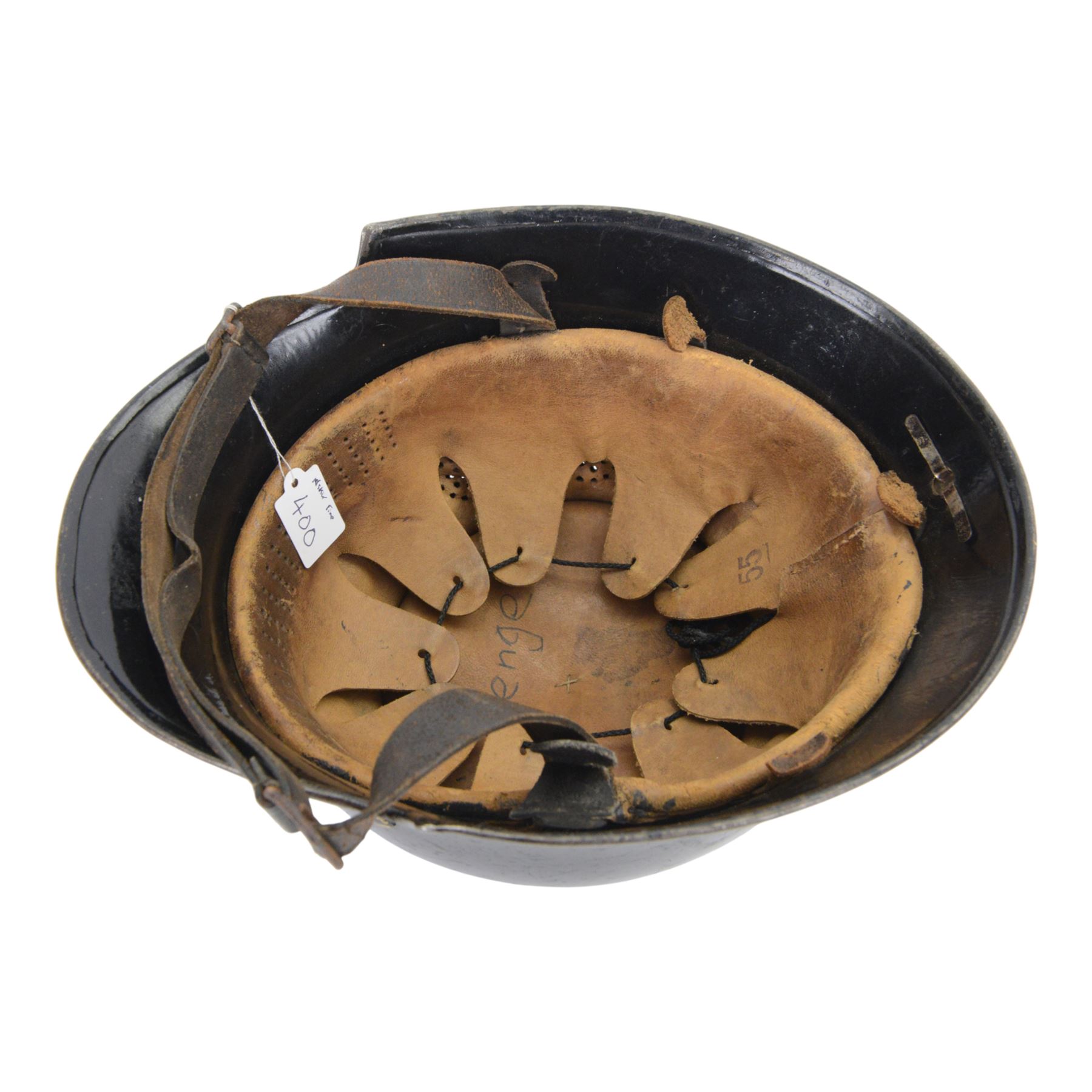 Third Reich M34 German fire helmet, with NSKK decal, complete with lining and chinstrap
