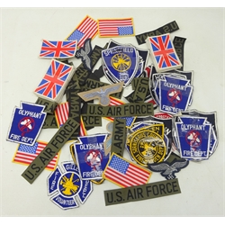  Collection of approx 100 Military & other cloth badges  