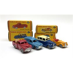 Dublo Dinky - four boxed models comprising 062 Singer Roadster, 063 Commer Van, 065 Morris Pick-up and 067 Austin Taxi (4)