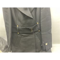 Ex shop stock - three Karen Millen ladies long black wool coats, size 18; four pairs of Rocket Dog ladies leather boots, size 8; and five pairs of Aubin gents trousers, sizes 30-36 (12)